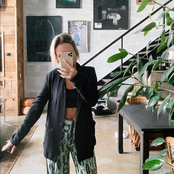 Black lightweight American Apparel blazer - Picture 2 of 4
